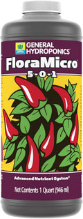 Floramicro 5-0-1, Use with Florabloom & Floragro for a Tailor-Made Nutrient Mix Ideal for Hydroponics, 1-Quart